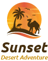 Sunset Tour logo featuring desert scenery