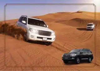 Exciting dune bashing in Dubai's desert