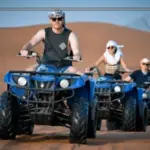 350cc quad bike in action during a Dubai dune buggy ride